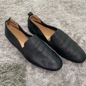 Everlane The Leather Slip On Black Genuine Leather Loafer